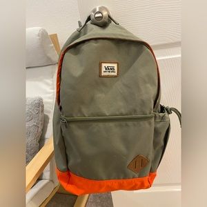 Vans Green and Orange Backpack
